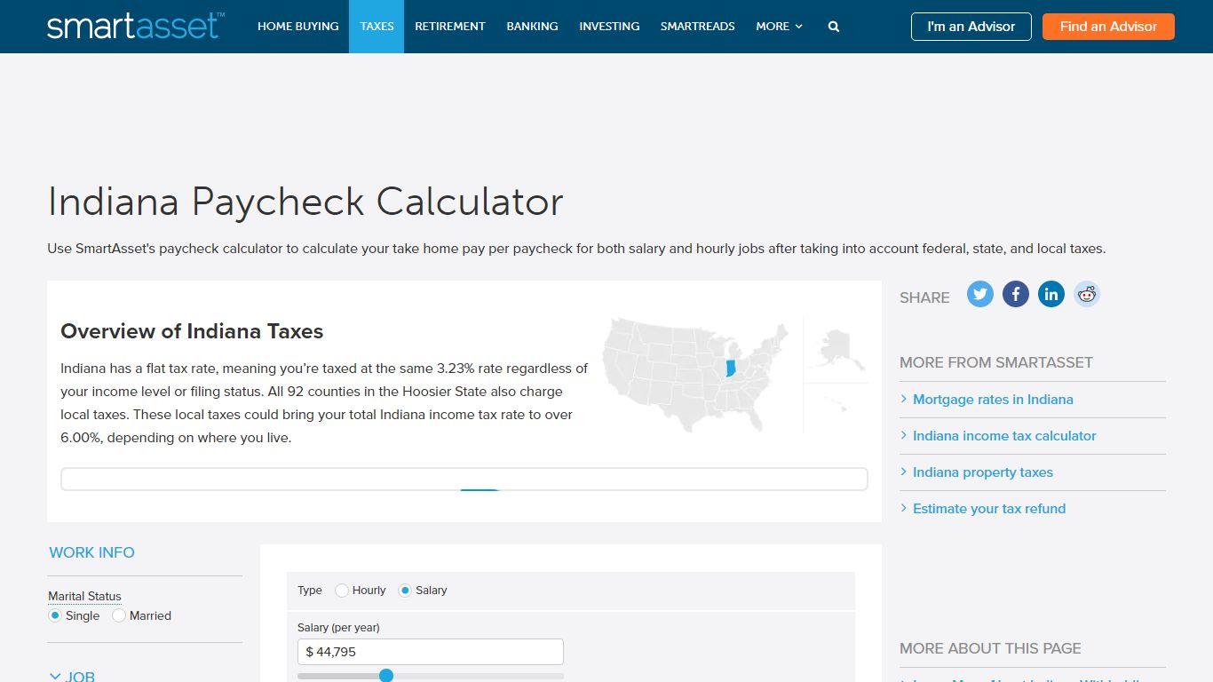 Indiana Paycheck Calculator - SmartAsset